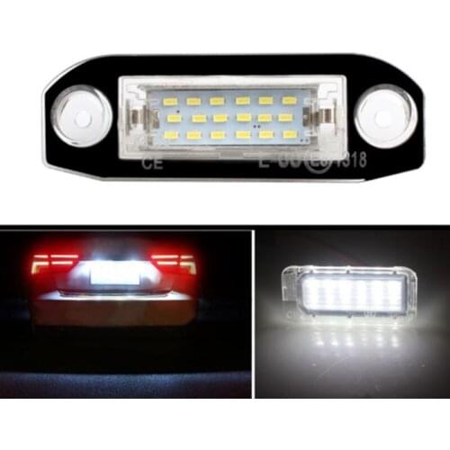 2Pcs Canbus LED License Plate Light For Volvo S80 XC90 S40 V60 XC60 S60 C70 V50 XC70 V70 White Car-Styling Number Lamp