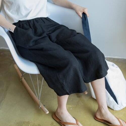 2019 Summer loose Linen Pants