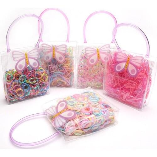 Girls Hair Accessories,Elastic Band, Rubber Band, Disposable Small Rubber Band Strong Pull High Elastic Hair Accessories 400PCS