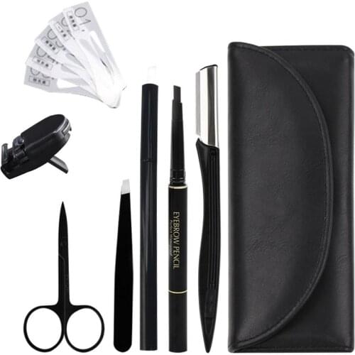 7pcs/set Man Makeups Beauty Tool Multifunction Combing Stainless Steel Acne Needle Eyebrow Suit