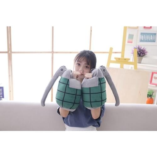 A pair 8x11" Anime My Hero Academia Katsuki Bakugou Wrist Weapon Soft Pillows Stuffed Plush Toys Doll Cosplay Costume Prop Gift