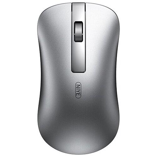 Bluetooth wireless(dual-mode) aluminum alloy wireless mouse rechargeable silent thin notebook desktop computer wireless portable