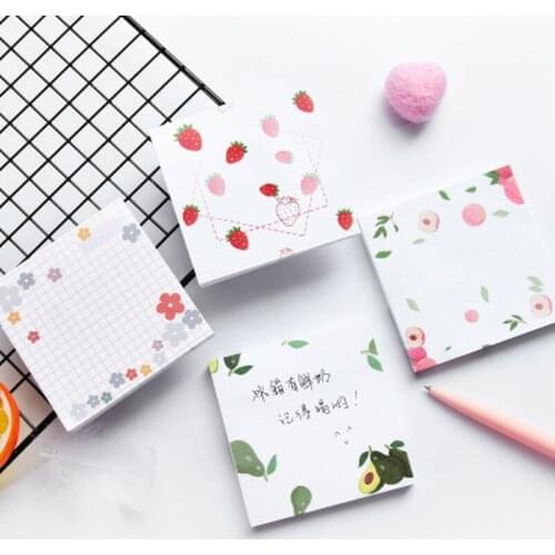 Xiaohua Scratch Pad Cartoon Student Memo Sheets Novelty Cute Sticky Notes Kawaii Stationery Planner Stickers School Supplies
