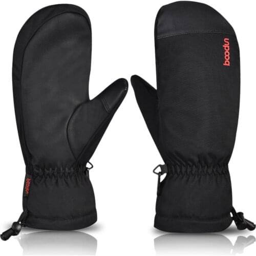 Boodun Winter Warm Ski Gloves Men Women Snowboard Gloves Snowmobile Waterproof Windproof Mittens Snow Glove Thermal Gloves