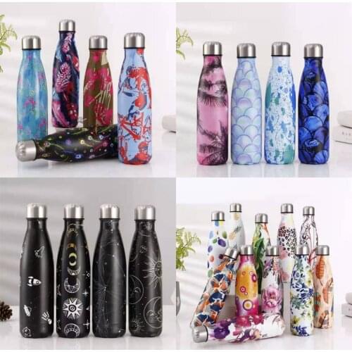 Water bottle Cola bottle stainless steel vacuum flask for men and women outdoor sports water bottle kawaii bottle cute tumbler
