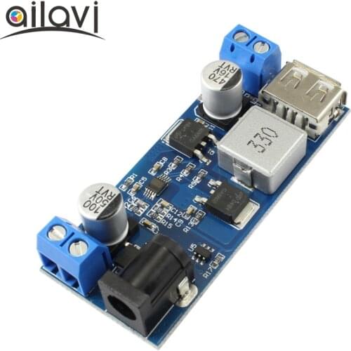 DC-DC Power Buck Module 24V12V to 5V 5A Power Supply Converter Board With USB Port Support Android/IPONE Equipment Fast Charging