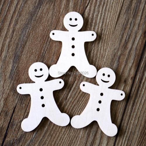 Wooden tag GINGERBREAD MEN Christmas Ornament