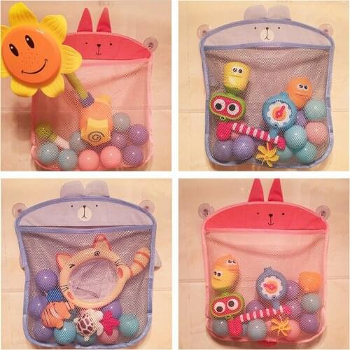 Baby Bathroom Mesh Bag for Bath Toys Bag Cartoon Animal Shapes Cloth Sand Toys Storage Net Bag