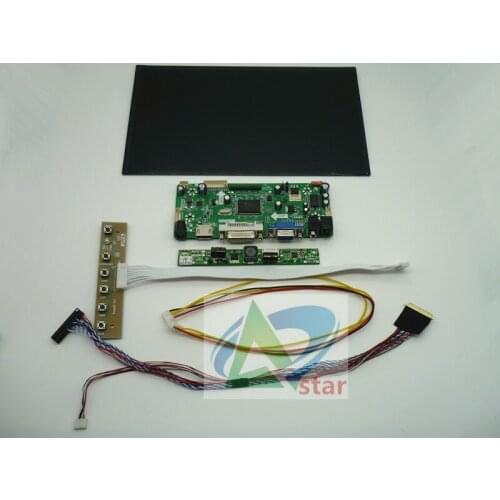 HDMI+DVI+VGA+Audio LCD Controller +10.1 inch IPS LCD B101XAN01.2 1366*768 LED Panel Raspberry pie LCD controller board DIY kits