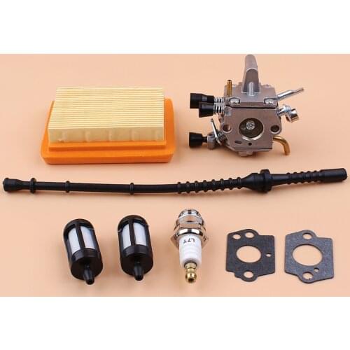 Carburetor Air Filter Fuel Line Gasket Kit Fit STIHL FS350 FS300 FS250 FS120 FS200 R FS020 FS202 Trimmer Brushcutter Parts