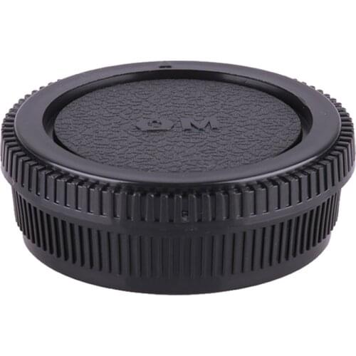 Rear Lens Body Cap Camera Cover Anti-dust Mount Protection Plastic Black for Olympus OM