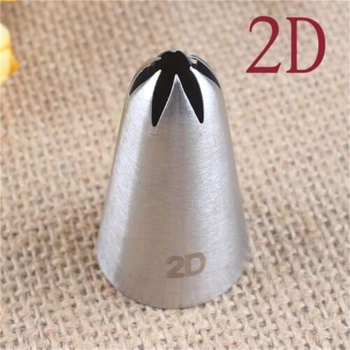 Large Size Stainless Steel Rose Flower Cream Piping Nozzles Cupcake Nozzles Baking Decoration Cake Decorating Tools #2D