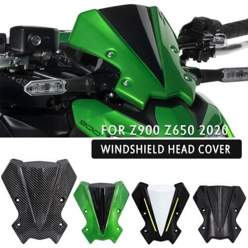 Fit For KAWASAKI Z650 Z900 Z 900 Z 650 2020 Carbon Fiber New Motorcycle Windshield Windscreen Air Wind Deflector
