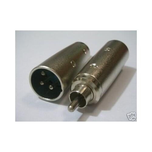 100 RCA to XLR Male Adapter RCAM to XLR-M Connector RXA