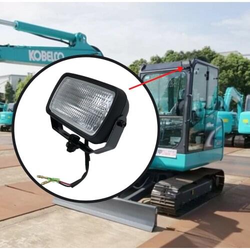 Excavator Cab Ceiling Light for KOBELCO SK60 75 140 200 210 230350 350-8 Lamp 12V 24V Excavator Accessories