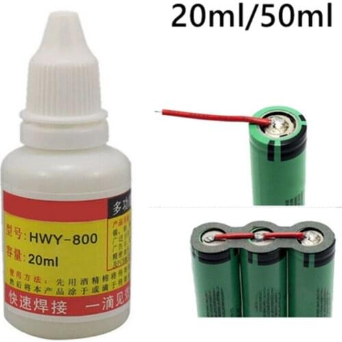 20ml/50ml Stainless Steel Liquid Flux Welding Solder Non-toxic Copper HWY-800 Paste Flux Liquid Solders Water Liquid Solders