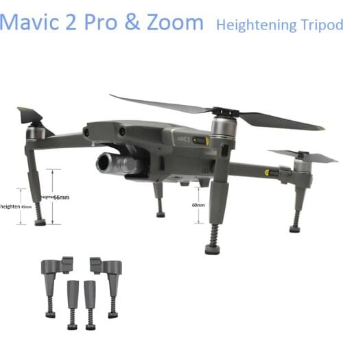 Spring Heighten Landing Gear Bracket Shock Absorber Tripod Bracket Extending Kit Legs For DJI Mavic 2 Pro/Zoom Drone Accessories