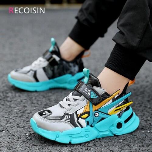 RECOISIN 2021 Fashion Kids Shoes High Quality Casual Sports Shoes For Boys Casual Running Sneakers Basketball Boys Shoes Enfant