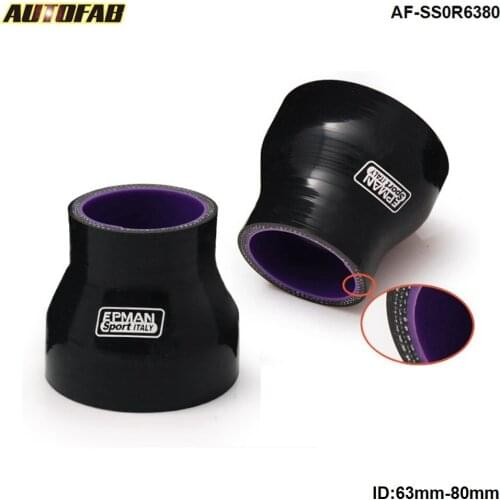 Silicone Straight Reducer Hose 2.48"-3.15" 63mm-80mm For Honda Civic 2/4Dr 01-03 AF-SS0R6380