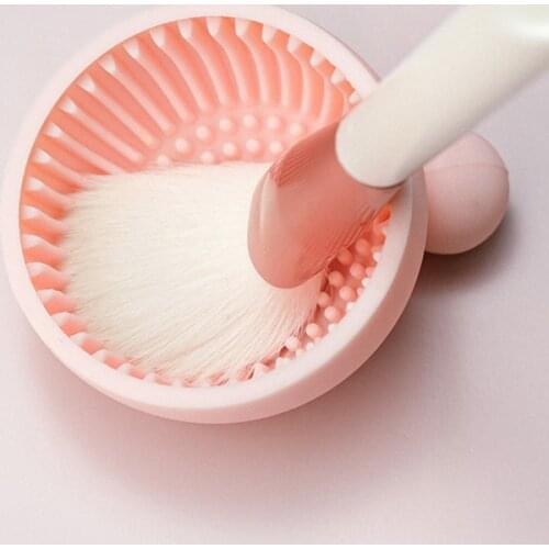 Makeup Brush Scrubber Board Silicone Makeup Brush Cleaner Pad Make Up Washing Brush Gel Cleaning Mat Hand Tool