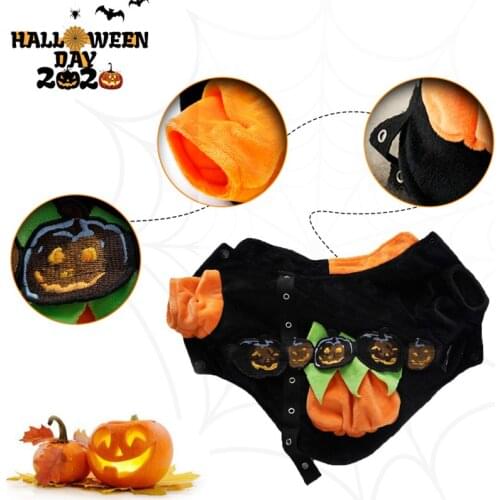 Dog Cosplay Clothes Halloween Pumpkin Costume Pet Cat Clothes Jacket Coat Pets Costume Dogs Chihuahua Costume Gifts for Pets