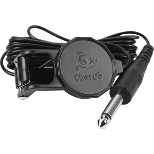 Cherub WCP-60G Acoustic Guitar Pickup Clip On Violin Ukulele Pickup Guitar with 1/4 Jack 2.5M Cable Guitara Pickups Amplifier