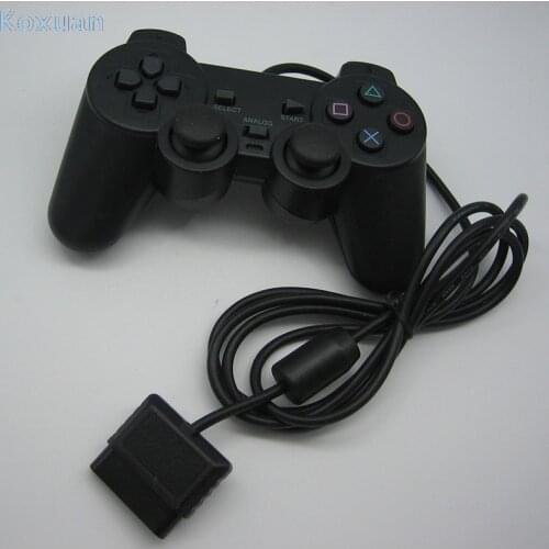 1* Controller For PS2 Wired Game Controller Gamepad Joypad Original For PS2 /Playstation 2 PSX PS 1 Pcs Black Wholesale New