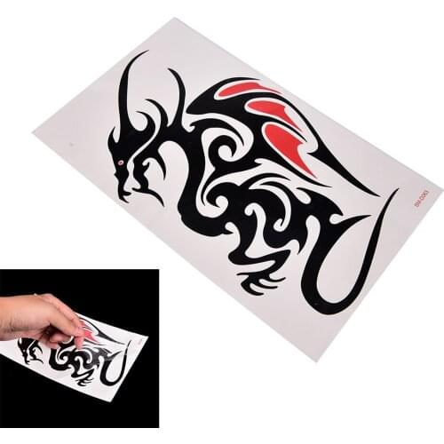 1 Sheet Waterproof Big Large Full Back Chest Tattoo Sticker Wolf Tiger Dragon Body Art Temporary for Women Men Tattoo
