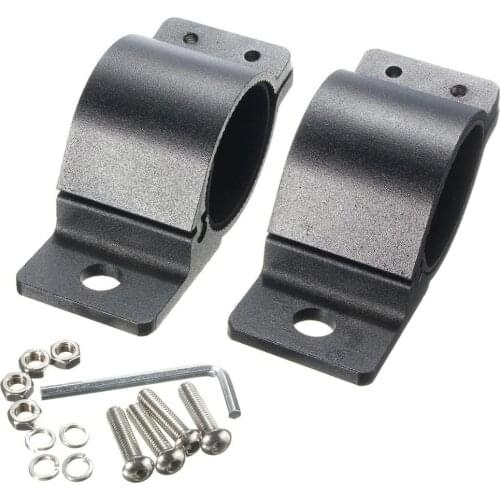 1Pair Auto Tube Bull Bar LED Bracket Offroad SUV Car Bumper Bullbar Round Roll Cage HID Work Light Holder Clamp 40-45mm 49-54mm