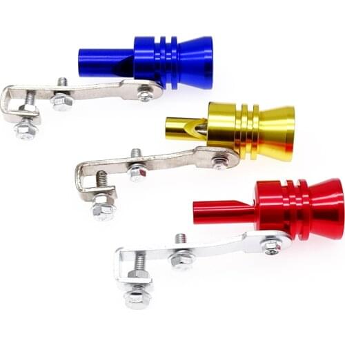 1 Pcs Universal Motorbike Car Exhaust Fake Turbo Whistle Pipe Sound Muffler Blow Off Valve Simulator Whistler 3 Colors S-XL Size