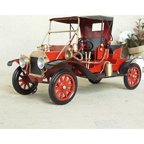 1PC Vintage Decoration Handmade Retro Metal Car Model Business gift Iron craft Home/Office/Pub/Shop Decoration Shooting Props