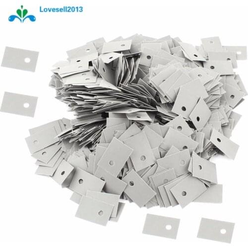 100PCS TO-220 Insulation Pads Silicone Heatsink Shim for Laptop CPU GPU GOOD