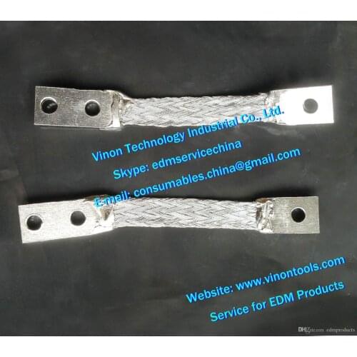 2pcs) 100446736 edm Ground cable contact brush C301 L=71mm, Lower Contact Mesh 100.446.736, 446.736, 24.54.110 for ROBOFIL