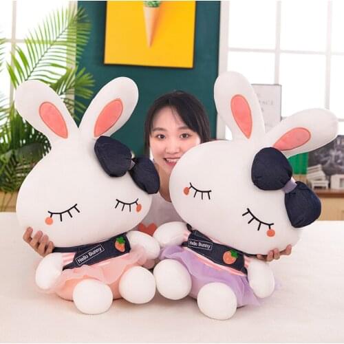 30-60cm Kawaii Children Plush Toy Cartoon Rabbit Fluffy Toy Simulation Doll Stuffed Toys for Children Baby Girls Birthday Gifts