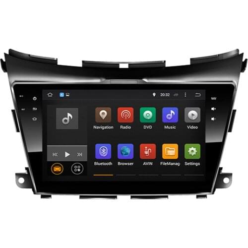 4G RAM 8 Core Support 3/4G WIFI BT SWC Audio head Unit Car multimedia Android 9.0 CarGPS Navigation for NISSAN Murano 2015-2019