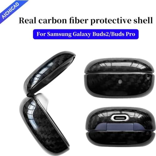 ACC-carbon Carbon fiber Case for Samsung Galaxy Buds Pro protective shell Galaxy Buds Live Bluetooth wireless headset sleeve