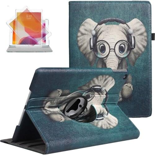 360 Degree Rotating Case for iPad 10.2'' 7th Generation Smart Magnetic Auto Wake/Sleep Tablet case for iPad 8th Gen 2020 Stand