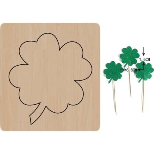 Clover Earring Wooden/ Wood Dies For DIY Leather Cloth Paper Craft Fit Common Die Cutting Machines on the Market