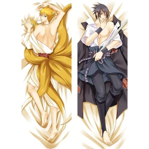 NARUTO Uchiha Sasuke Hinata Double Sided 50x160 Pillow Case Anime Dakimakura Waifu Hugging Body Decorative Manga Pillow Cover
