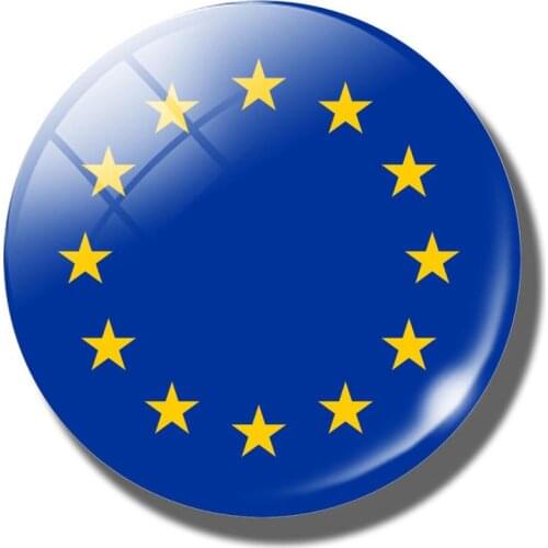 European Union Flag Fridge Magnet Souvenir 3d Whiteboard Blackboard Refrigerator Magnets Glass Magnetic Sticker Teacher Gift
