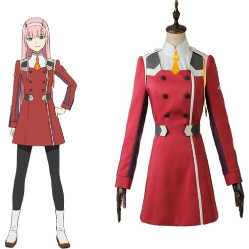 Cosplaydiy Custom Made Anime DARLING in the FRANXX ZERO TWO Costume Dress Girls Women School Dress Lolita Costume L320