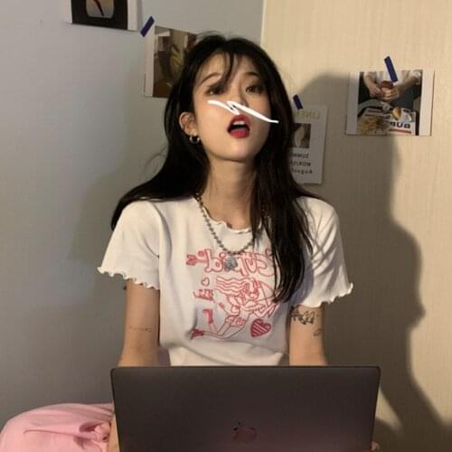 O Neck Knit White Crop Top Women Summer Casual T Shirt Basic Sexy Streetwear Ribber White Short Sleeve Tops