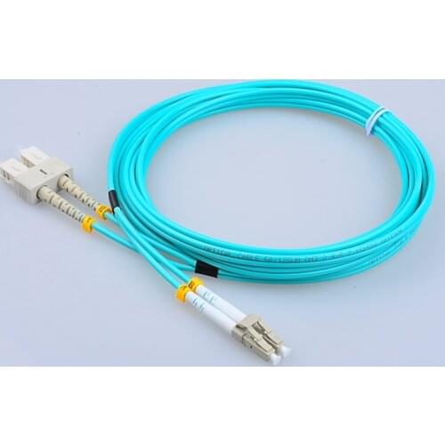 LC-SC Multi-Mode MM OM4 40G Duplex DX 10M Fiber Optic Cable / Patch Cord