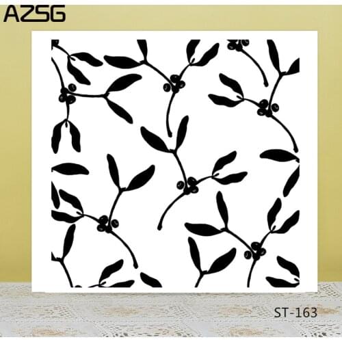 Leaves Transparent Silicone Stamp for DIY Scrapbooking/Photo Album Decorative Card Making Clear Stamps Supplies