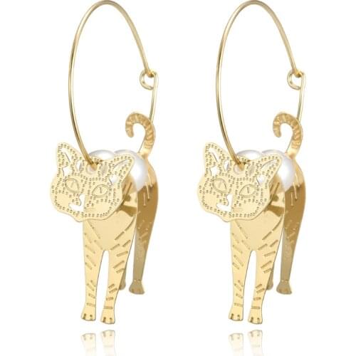 LosoDo Chic Hand carved Classic Geometric Gold-color for women fashion Bangladeshi earrings Egypt BOHO Tibetan earrings jewelry