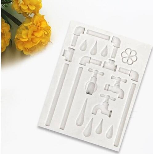 M17D Chocolate Candy Sugar Craft Paste Mold Art Silicone Soap Mold Household Candle Molds DIY Handmade Christmas Theme