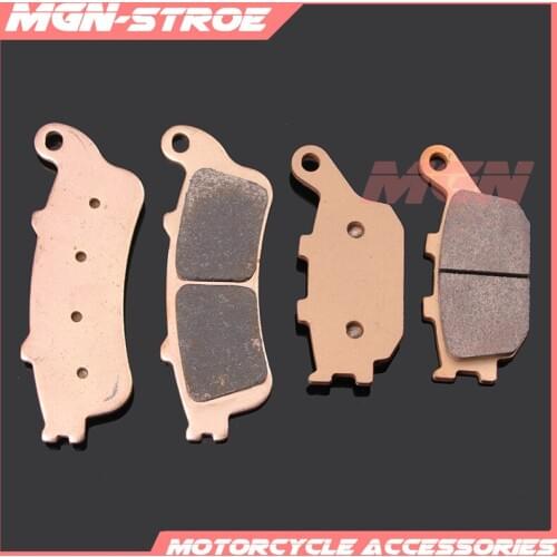 Motorcycle metal sintering brake pads For NSS250 FORZA250 FORZA 2000 2001 2002 2003 2004 VN650 EN650 Vulcan S 2015 2016 2017