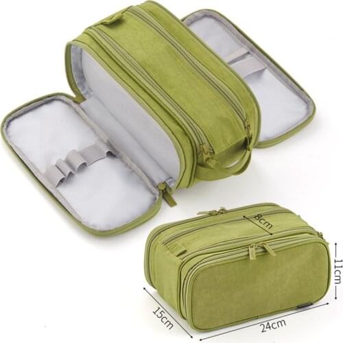 Kawaii Cute Large School Pencil Case For Office Stationery Supplies Organizer Box Pouch Grils Boys