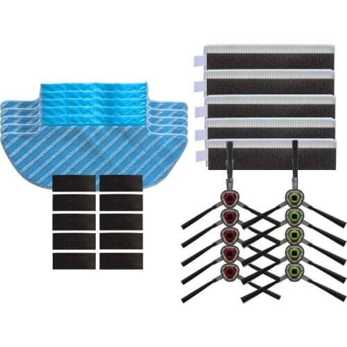 Robot Vacuum Cleaner Mop Cloths Brush Filter for ECOVACS DEEBOT OZMO Slim 10 Robotic Vacuum Cleaner Rags Parts Accessories