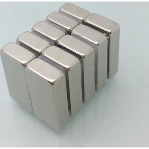 Rectangle Neodymium Magnets Block 20x10x5mm Super Powerful Rare Earth Neo Magnet Block Permanent N48 NdFeB Craft Part